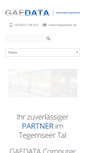 Mobile Screenshot of gaedata.de